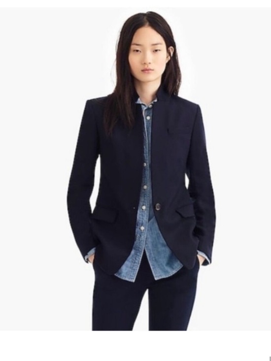 J. Crew Jackets & Blazers - J.Crew Regent Blazer - Navy Wool Flannel 6